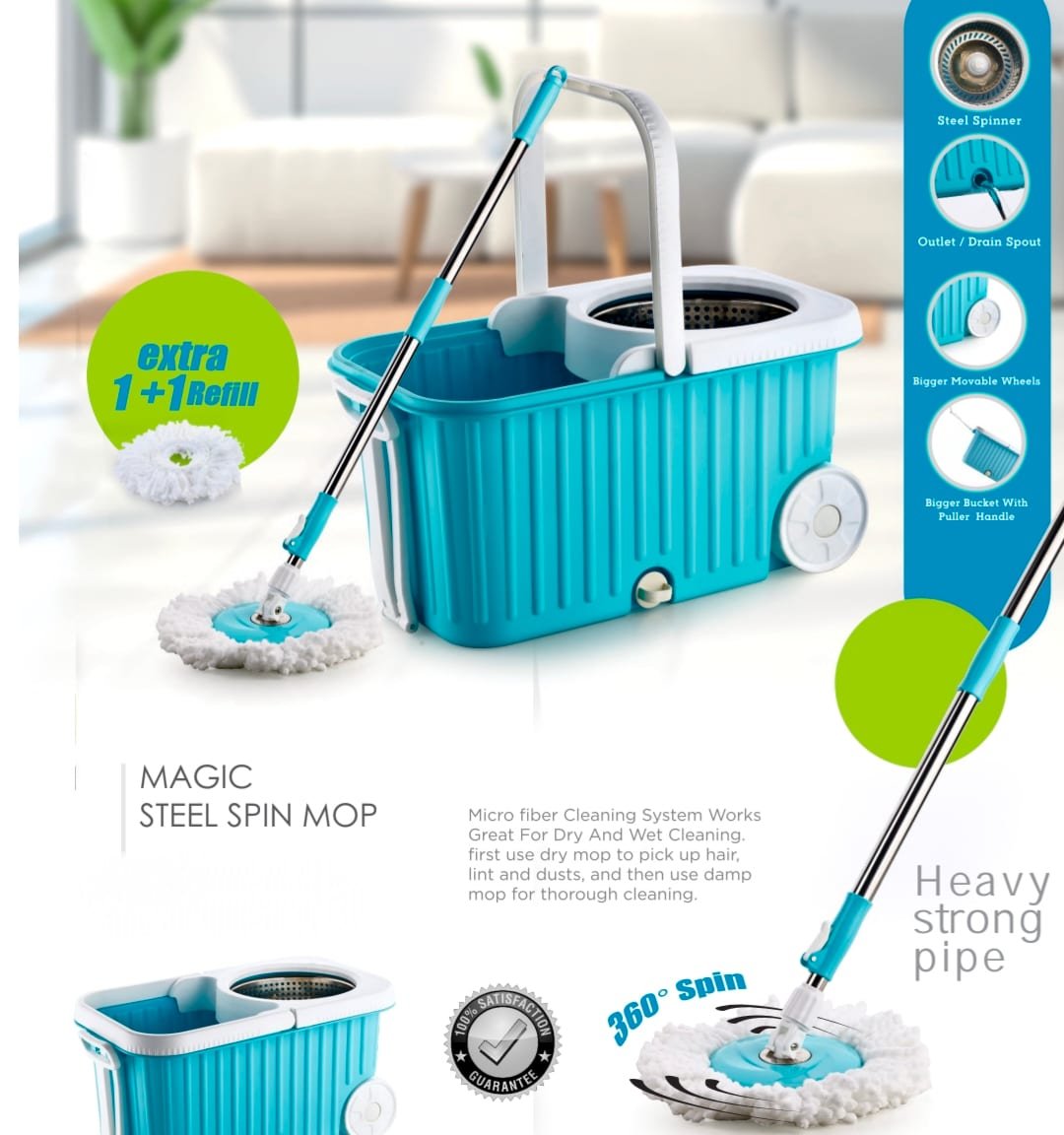 Magic Steel Spin Mop